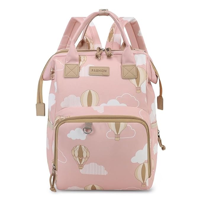 Winnies Printed Diaper Backpack | Waterproof Baby Bag with Wide Opening & Multi-Pocket Organizer