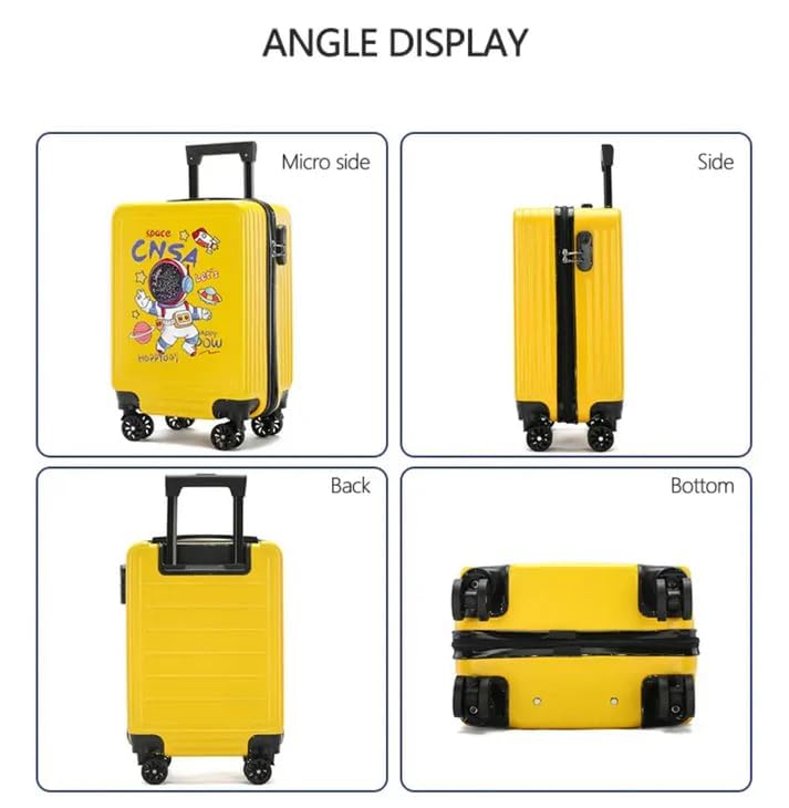 Winnies 20-Inch Kids Suitcase Trolley | 8-Wheel Hard Shell Travel Luggage