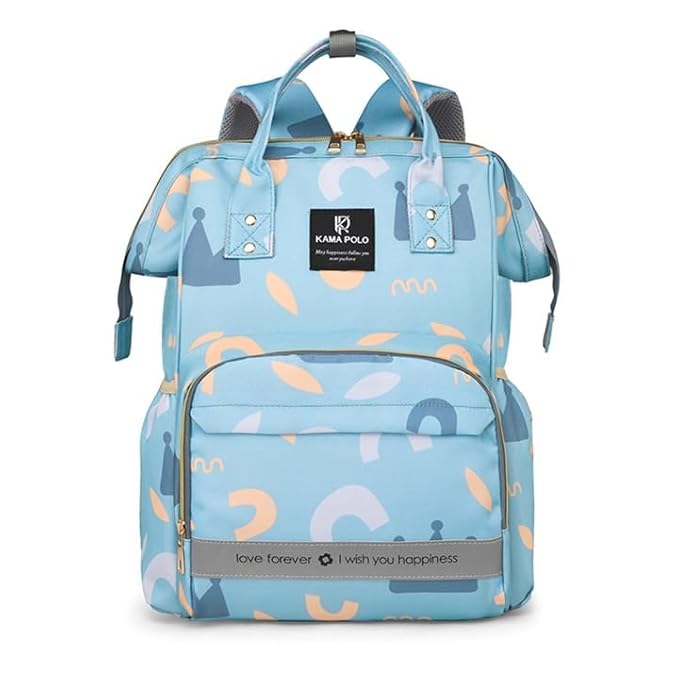 Winnies Printed Diaper Backpack | Waterproof Baby Bag with Wide Opening & Multi-Pocket Organizer
