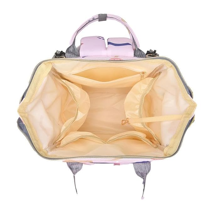 Winnies Printed Diaper Backpack | Waterproof Baby Bag with Wide Opening & Multi-Pocket Organizer