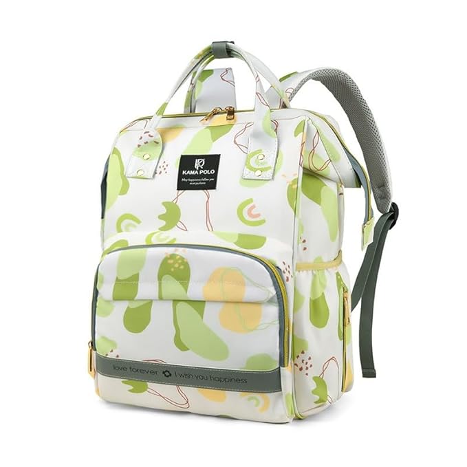 Winnies Printed Diaper Backpack | Waterproof Baby Bag with Wide Opening & Multi-Pocket Organizer