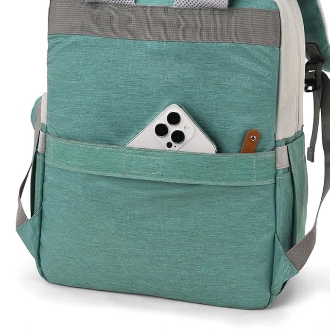 Winnies Diaper Bag For New Born Baby With Multi Compartments, Insulated Bottle Pockets