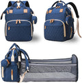 Winnies Diaper Bag with Changing Station & Foldable Bassinet Diaper Backpack
