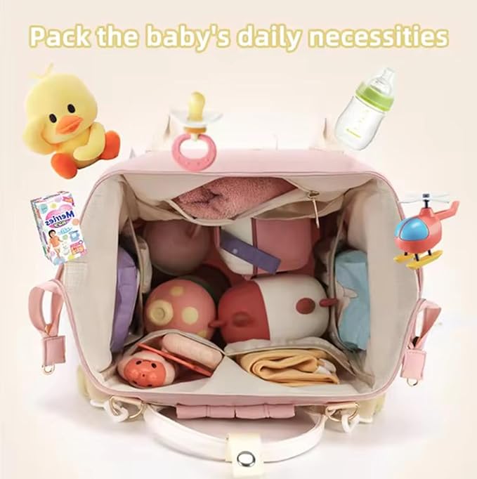 Winnies Premium Diaper Backpack | Waterproof Baby Bag with Magnetic Flap, Wide Opening & Multi-Pocket Organizer