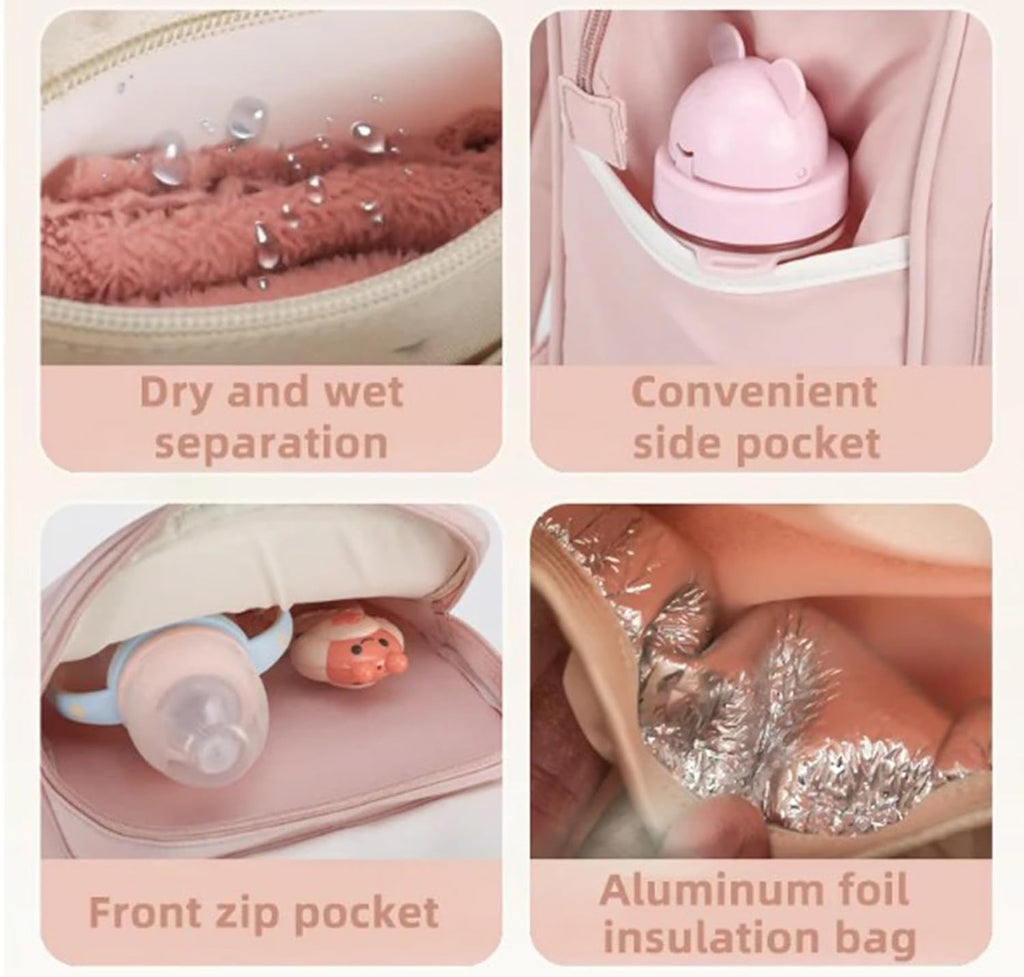 Winnies Premium Diaper Backpack | Waterproof Baby Bag with Magnetic Flap, Wide Opening & Multi-Pocket Organizer