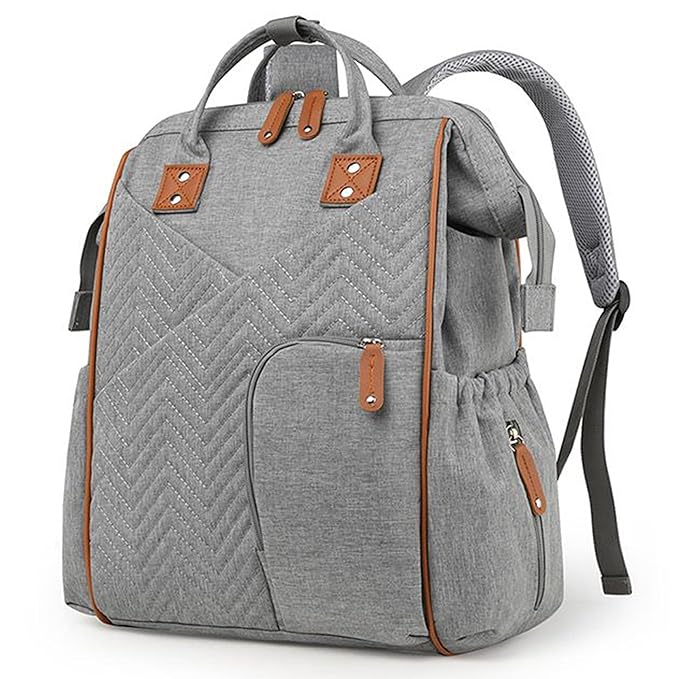 Winnies Quilted Diaper Backpack | Waterproof & Insulated